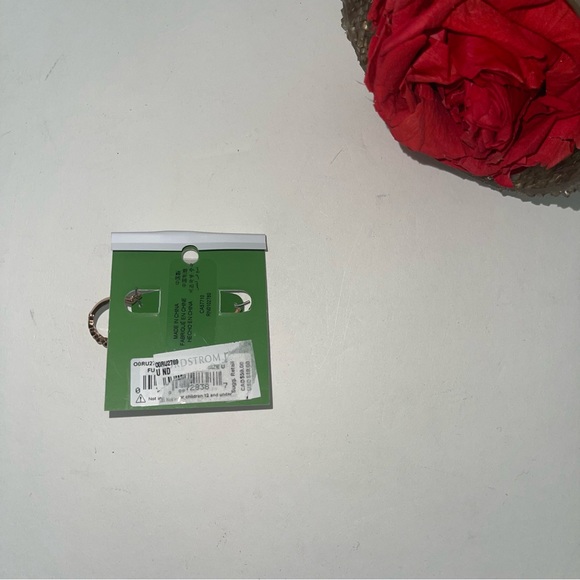 Kate Spade New York Crystal Rose Gold Loop Earrings - New With Tag - Reemoly - Picture 7 of 11